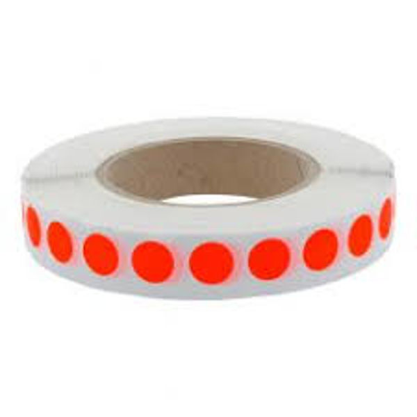 Picture of Marking Label Red Dot Sticker Roll 12.5MM